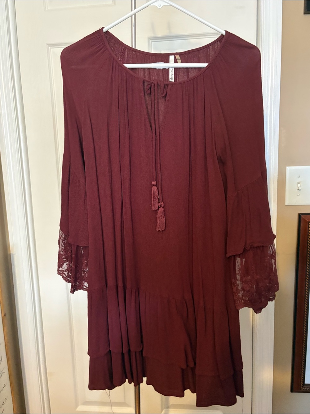 Maroon Boho Dress